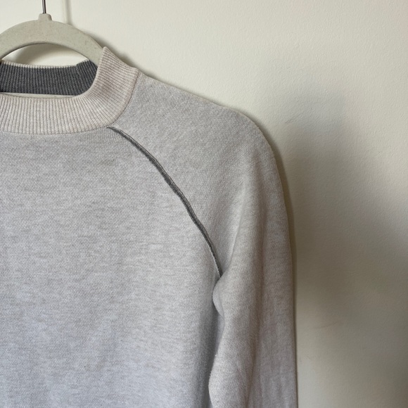 Monk & Lou Knit Sweater (Grey and Beige, XS) - Picture 3 of 8
